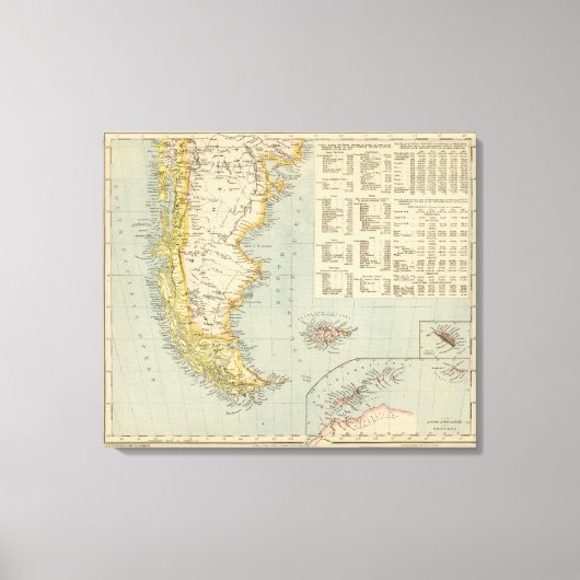 パタゴニアとアルゼンチン キャンバスプリント (正面)