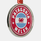 パタゴニアのウェールズの旗 メタルオーナメント (右)
