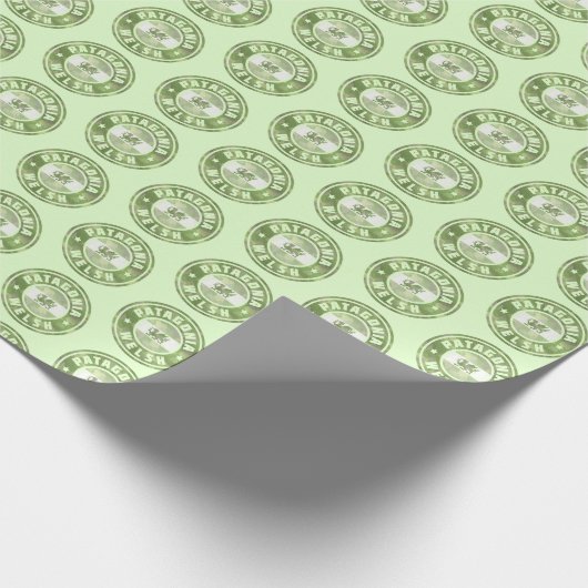 パタゴニアのウェールズの迷彩柄の旗のギフト用包装紙 ラッピングペーパー (角)