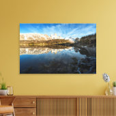 パタゴニアの反射 キャンバスプリント (インサイチュ (リビング))