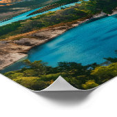 パタゴニアアルゼンチン有名な旅行の場所 ポスター (角)