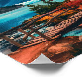 パタゴニアアルゼンチン有名な旅行の場所 ポスター (角)