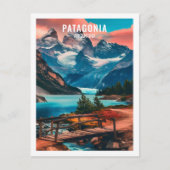 パタゴニアアルゼンチン有名な旅行の場所 ポストカード (正面)