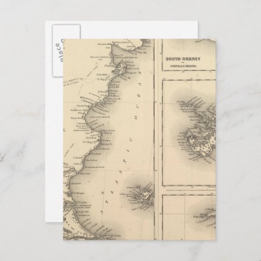パタゴニアサウスオークニーまたはパウエルズグループ ポストカード (正面/裏面)