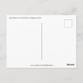 パタゴニアチリポストカード ポストカード (裏面)