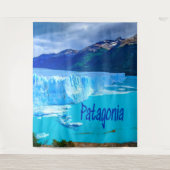 パタゴニア南アメリカ氷河と山 タペストリー (正面)