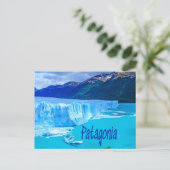パタゴニア南アメリカ氷河と山 ポストカード (スタンド正面)