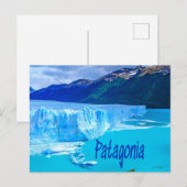 パタゴニア南アメリカ氷河と山 ポストカード (正面/裏面)