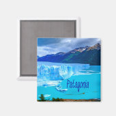 パタゴニア南アメリカ氷河と山 マグネット (正面/裏面)