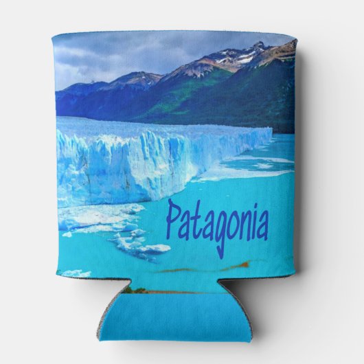 パタゴニア南アメリカ氷河と山 缶クーラー (裏面)