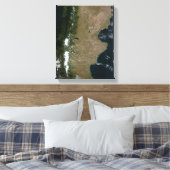 パタゴニア地域の衛星表示 キャンバスプリント (インサイチュ (寝室))