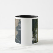 パタゴニア地域の衛星表示 マグカップ (中央)