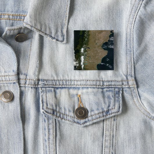 パタゴニア地域の衛星表示 缶バッジ (インサイチュ)