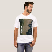 パタゴニア地域の衛星表示 Tシャツ (正面フル)