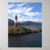 パタゴニア州ベアグルチャンネルの遠隔ライトハウス ポスター (正面)