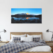 パタゴニア湖カプリのパノラマビュー キャンバスプリント (インサイチュ (寝室))