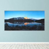 パタゴニア湖カプリのパノラマビュー キャンバスプリント (インサイチュ (ウッドフロア))