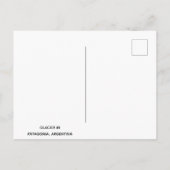 パタゴニア・アルゼンチン山脈の氷河の旅行写真 ポストカード (裏面)