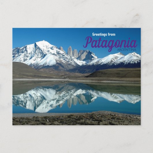 パタゴニア・アルゼンチン・ポストカードのご挨拶 ポストカード (正面)