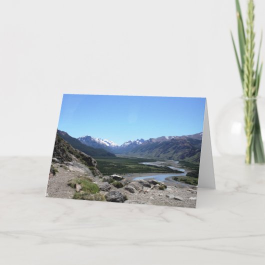 パタゴニア，アンデス山脈 カード (正面)