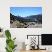 パタゴニア，アンデス山脈 ポスター (ホームオフィス)