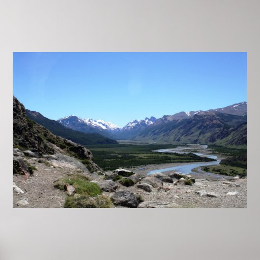 パタゴニア，アンデス山脈 ポスター (正面)