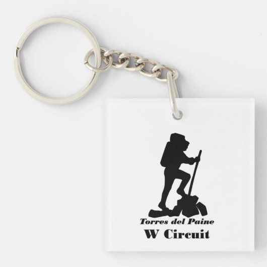 パタゴニア – トレスデルペイン – W回路 – ハイキング  キーホルダー (正面)