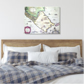 パタゴニア，マゼラン海峡の地図 キャンバスプリント (インサイチュ (寝室))