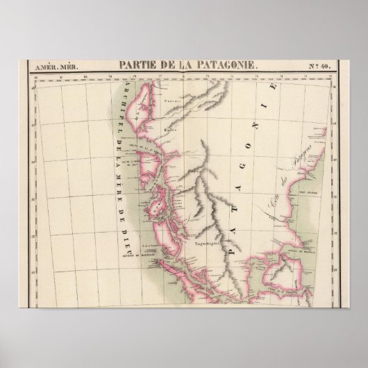 パタゴニア、南米40 ポスター (正面)