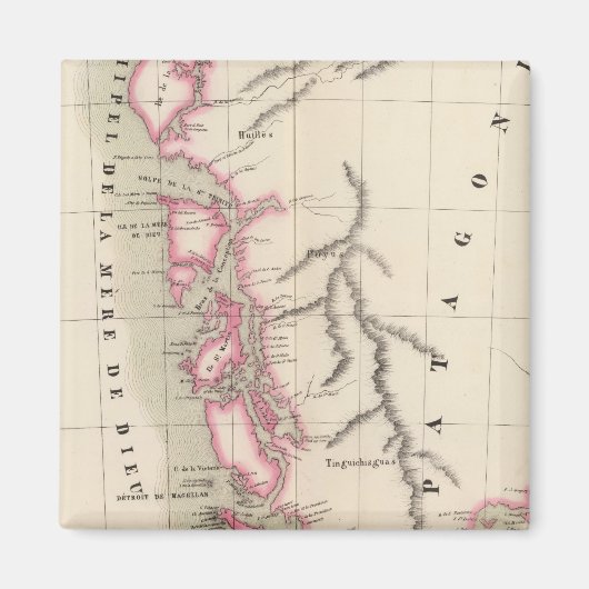 パタゴニア、南米40 マグネット (正面)