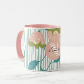 パタスタイリッシューンかわいらし誕生日ギフトPastelピンク マグカップ (正面左)
