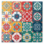 パタスタイリッシューンカラフルメキシカンパペルピカドホーム タイル (正面)