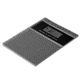 パタスタイリッシューン金属黒ゲストブックノートブック ノートブック (左側)