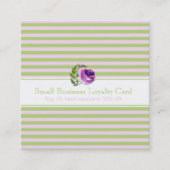 パタストライプのーンバラ事業ロイヤリティパンチカード 予約カード (正面)