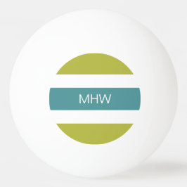 パタストライプーンカスタムパターンのモノグラムピンポンボール 卓球ボール