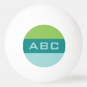 パタストライプーンカスタムパターンのモノグラムピンポンボール 卓球ボール (裏面)