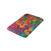 パタトリップ（幻覚体験）のようなサイケデリックカラフルーン バスマット (アングル)