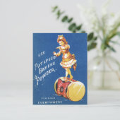 パタプスコのベーキングパウダーのヴィンテージ広告 ポストカード (スタンド正面)