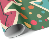 パタモダンーンのクリスマスツリーのラッピング紙 ラッピングペーパー (ロールコーナー)