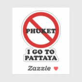 パタヤに行く シール (シート)