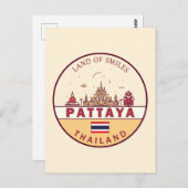 パタヤタイランドシティスカイラインエンブレム ポストカード (正面/裏面)