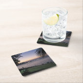 パタヤビーチサンセット…チョンブリ（タイ） スクエアペーパーコースター (インサイチュ)