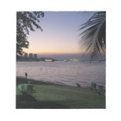 パタヤビーチサンセット…チョンブリ(タイ) ノートパッド (正面)