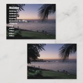 パタヤビーチサンセット…チョンブリ（タイ） 名刺 (正面/裏面)