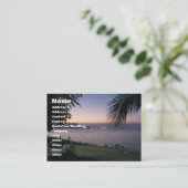 パタヤビーチサンセット…チョンブリ（タイ） 名刺 (スタンド正面)