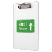 パタヤ前方⚠タイ高速道路交通標識⚠ クリップボード (左)