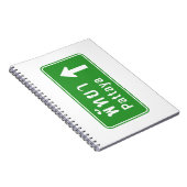 パタヤ前方⚠タイ高速道路交通標識⚠ ノートブック (右側)