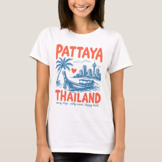 パタヤ タイ かわいい街 Tシャツ