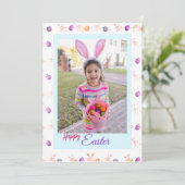 パタンイースターフォトホリデーカード サンキューカード (スタンド正面)