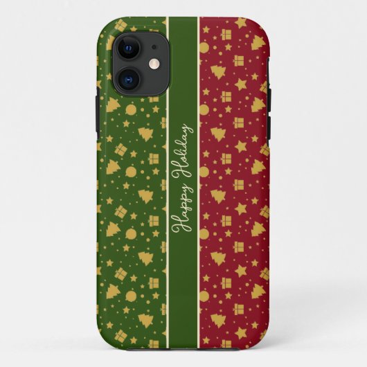 パタンクリスマスデコレーションiPhoneケース Case-Mate iPhoneケース (裏面)